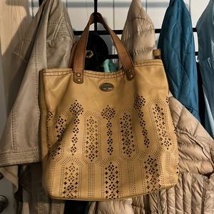 Fossil leather vintage bag